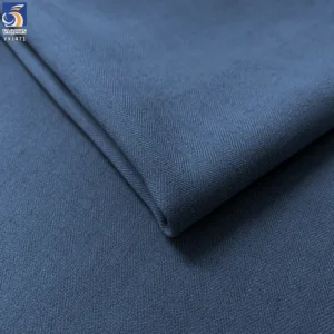 YX1471 350gsm Polyester Linen Blend Herringbone Twill Stretch Suiting Fabric for Men Blazers Trousers and Business Apparel