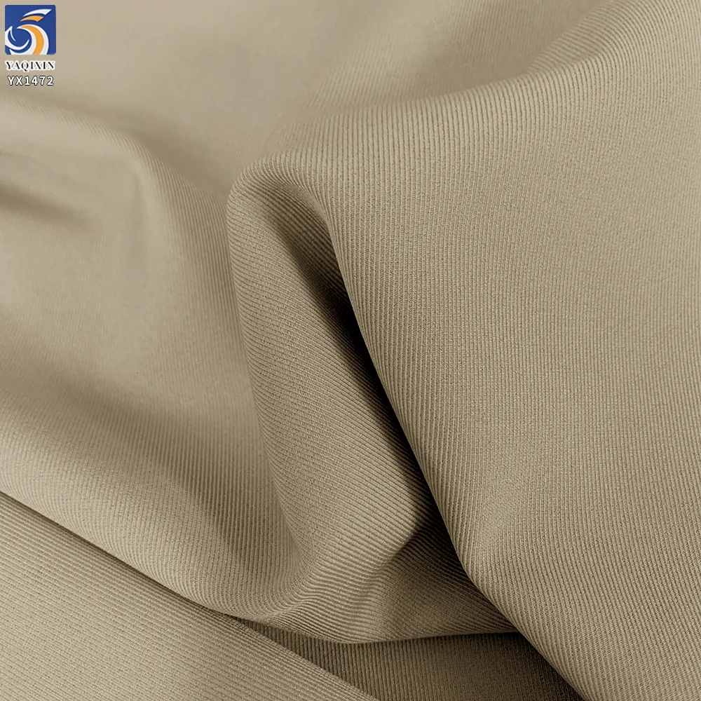 YX1472 275gsm Stretch Polyester 3/3 Twill Fabric for Men Women Suits Blazers Trousers and Tailored Apparel