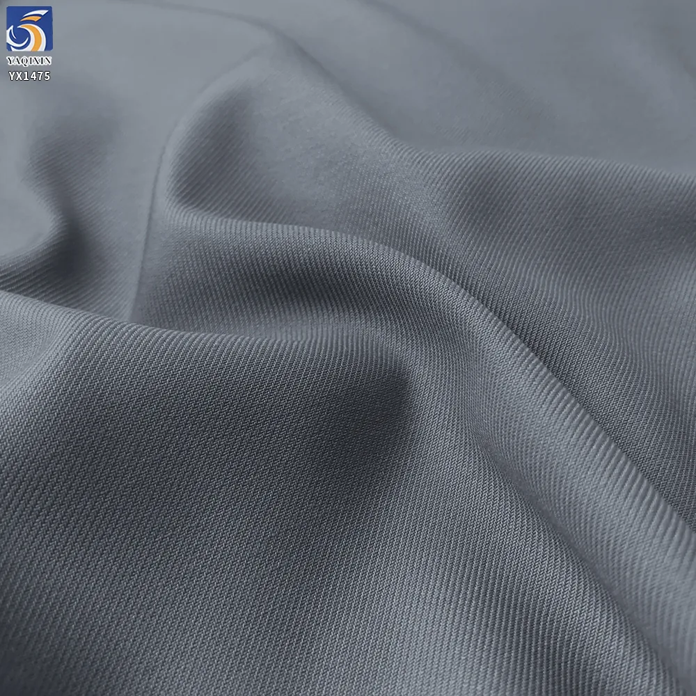 YX1475 Wholesale 400g/m² Heavy 88 Polyester 12 Rayon TR 3/3 Right Twill Fabric for Men Suit Trouser and Apparel Manufacturing