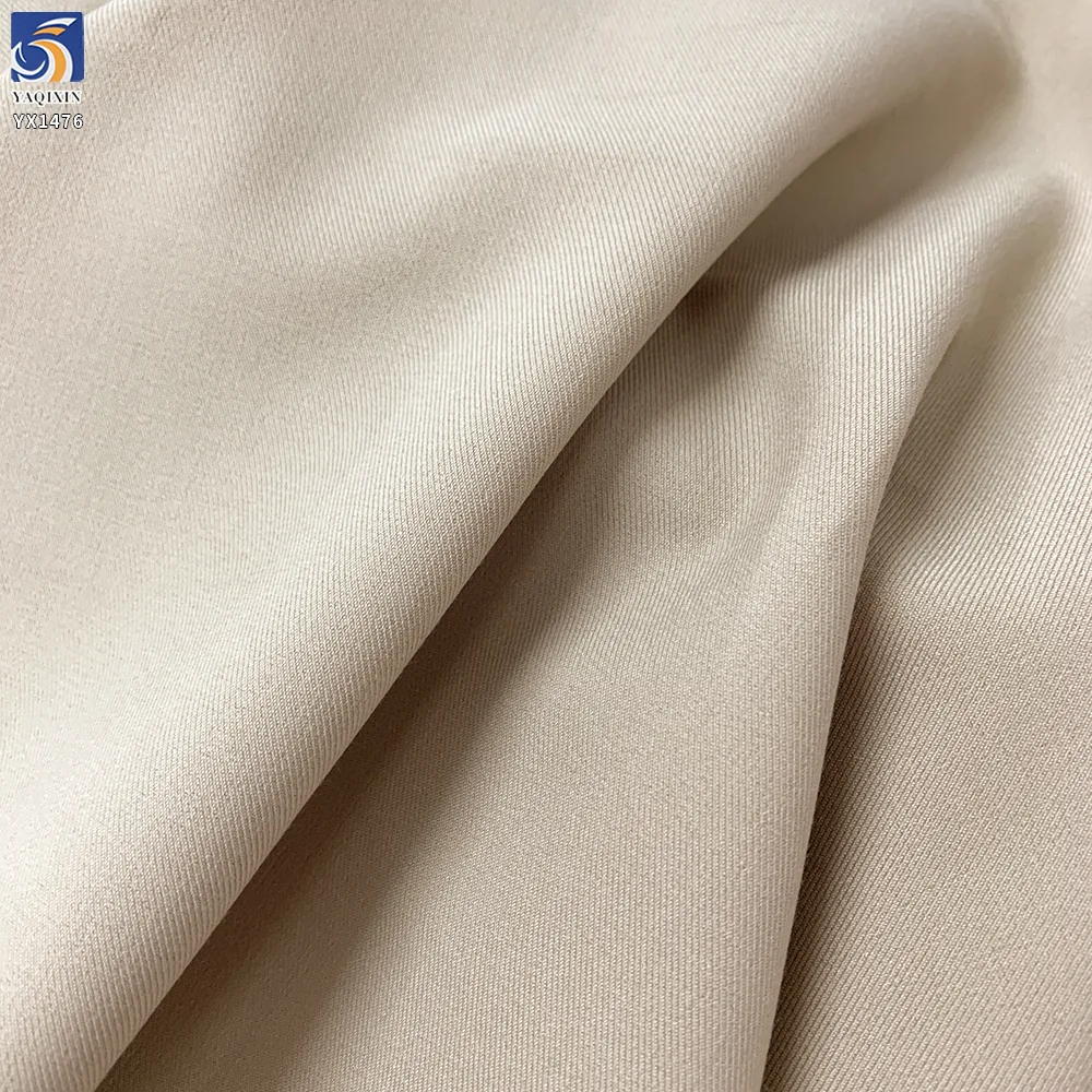 YX1476 220g/m² Polyester Rayon Spandex Serge 2/2 Twill Fabric for Stretch Suits Blazers and Tailored Pants