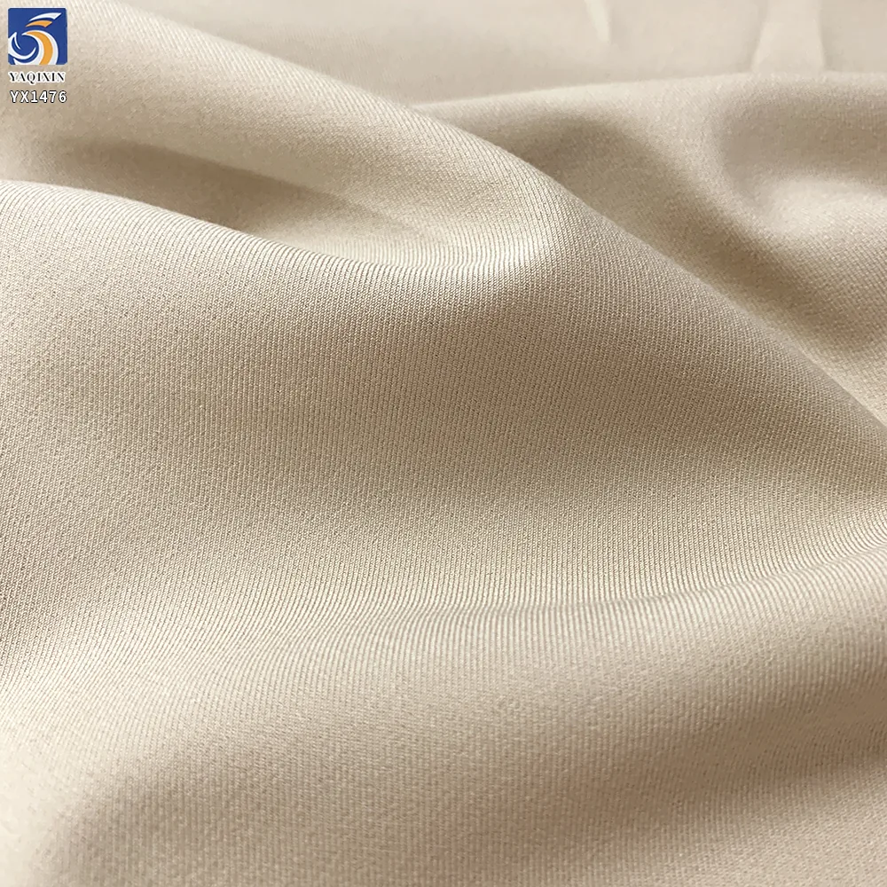 YX1476 220g/m² Polyester Rayon Spandex Serge 2/2 Twill Fabric for Stretch Suits Blazers and Tailored Pants
