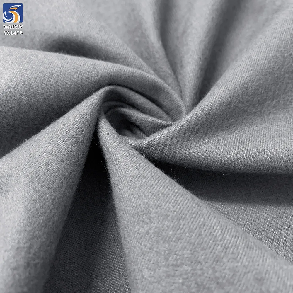 YX1478 370g/m² 80% Polyester 20% Rayon Brushed TR Fabric for Women Coats Blazers Jackets Trousers and Autumn Winter Apparel