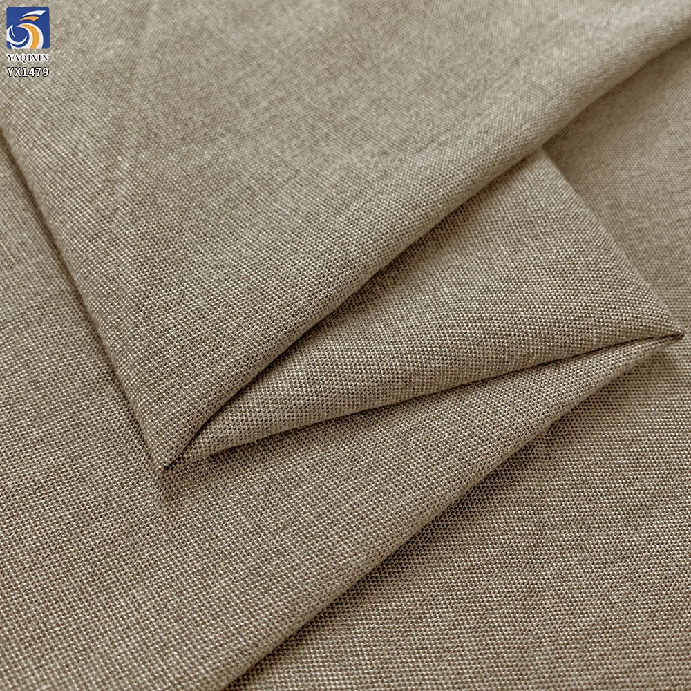 YX1479 280g/m² Polyester Rayon Lyocell Linen Stretch Fabric for Women Suits Blazers Trousers and Summer Apparel