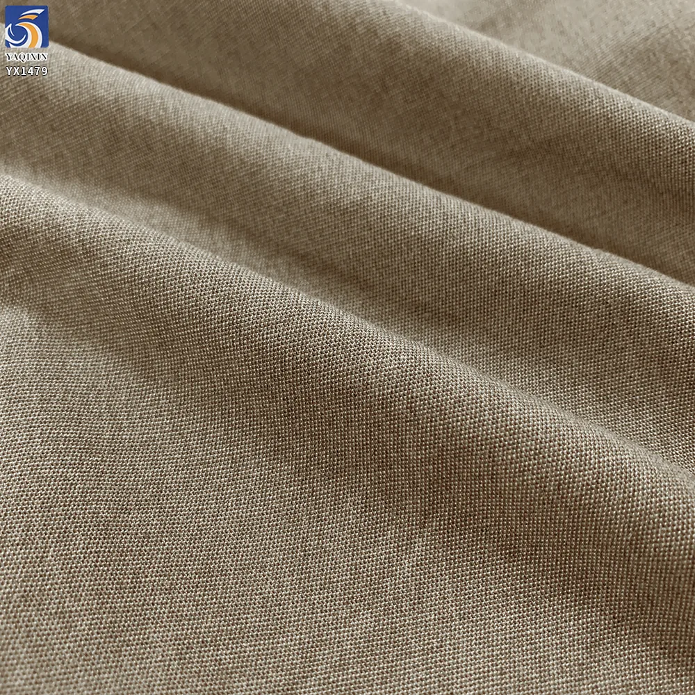 YX1479 280g/m² Polyester Rayon Lyocell Linen Stretch Fabric for Women Suits Blazers Trousers and Summer Apparel