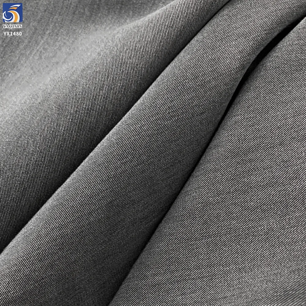YX1480 76%T 20%R 4%SP 200g/m² TR High Stretch Twill Fabric for Suits Blazers Trousers and Tailored Fashion Apparel