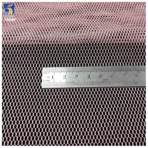 YX628 Good Quality 100% Polyester Knitted Glossy Hexagonal Mesh Fabric for Bags Headwear