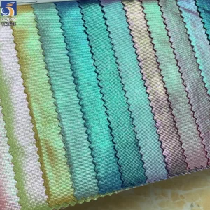 YX1625 Iridescent Foil Knit Stretch Fabric Holographic Knit Textile for Swimwear Leggings and Stagewear