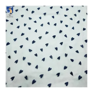 YX891 Valentine's Day Children's Day Fabrics Knit 100% Polyester Glitter Green Heart Tulle Mesh Fabric for Girls Short Skirt