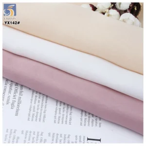 YX142 Good Quality Soft Silk Thickened Organza Fabric White 100 Polyester 45gsm Organza Dress Fabric for Bride