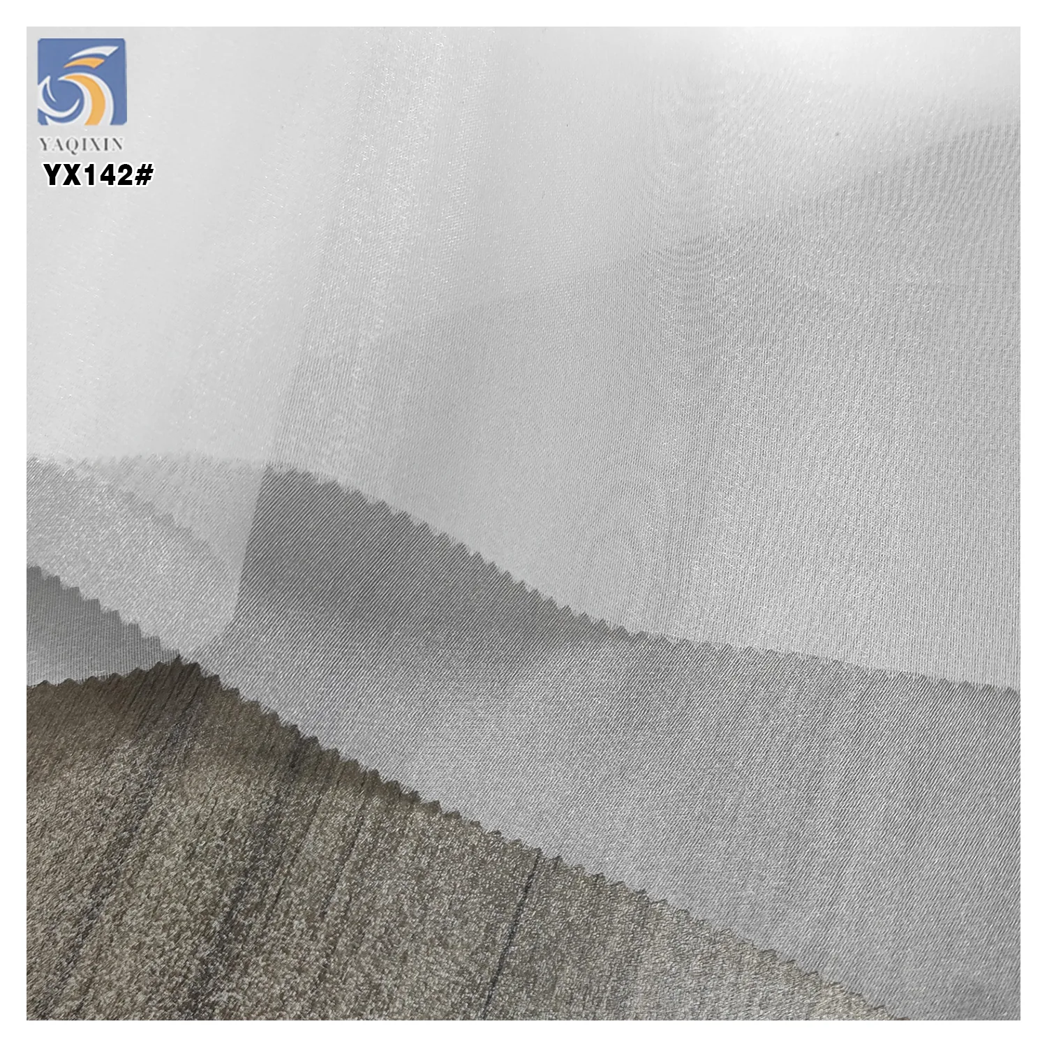 YX142 Good Quality Soft Silk Thickened Organza Fabric White 100 Polyester 45gsm Organza Dress Fabric for Bride