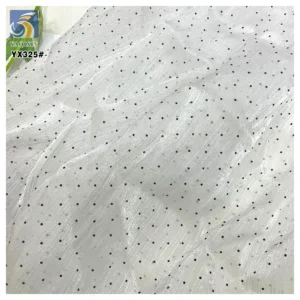 YX325 Purple Stage Costume Dresses Halloween Holiday Fabric Wrinkled Swiss Black Dot Organza Polyester Fabric