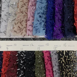 YX1128 European New Fashion Life Pink Nail Stretch Sparkly Sequin Fabric Luxury Women Evening Dress Pearlescent Sequin Fabric