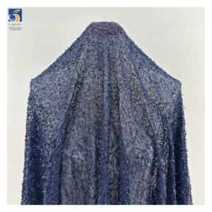 YX1128 European New Fashion Life Pink Nail Stretch Sparkly Sequin Fabric Luxury Women Evening Dress Pearlescent Sequin Fabric