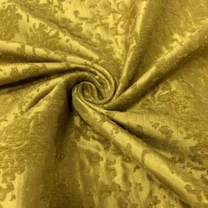 YX1464 Wholesale Polyester Florals Chenille Brocade Fabric With Embossed Floral Texture for Dresses and Garments