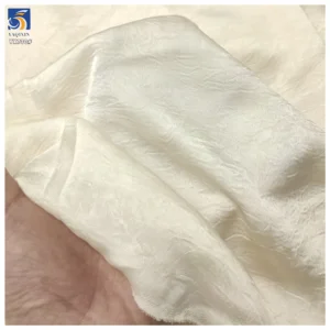 YX730-1 Fashion Dress Ladies Jacket Suit Fabric Single Sided Embossed Wrinkled Crepe Chiffon Fabric 100% Polyester