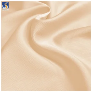 Eco-Friendly YX2063-4 Crepe Crinkle Satin Dress Fabric 210gsm Polyester Spandex Stretch for Sleepwear Skirts Garments
