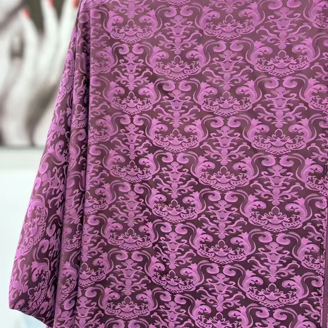 YX768 Chinese Classical Design Apparel Cheongsam Dress Satin Fabric Cationic Jacquard Satin Stretch Fabric for Ladies