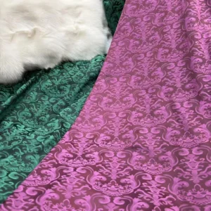 YX768 Chinese Classical Design Apparel Cheongsam Dress Satin Fabric Cationic Jacquard Satin Stretch Fabric for Ladies