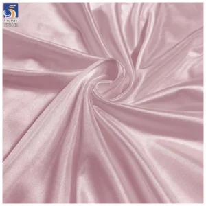 YX1442 Wholesalers 80gsm Shiny 50D Stretch Satin Fabric 92% Polyester 8% Spandex Soft Dress Skirt Garment Lining Fabric