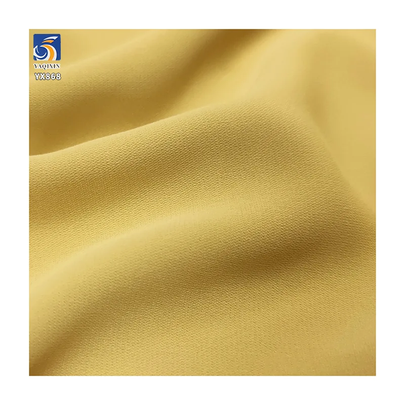 YX868 Matte Satin Fabric Drape Polyester Smooth Women's Dress Fashion Fabric Middle East Robe Fabric