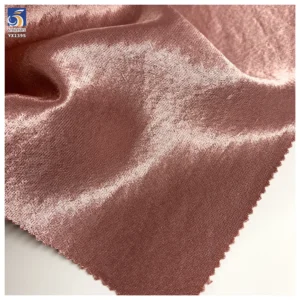 YX1395 260gsm ODM Custom Rose Gold Glossy Woven Material Thickened High Grade Evening Gown Satin Fabric
