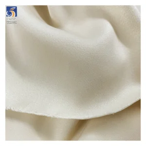 YX1061 170gsm Wall Street Business Apparel Clothing Dress Beige Satin Fabric Polyester Spandex Stretch Elastic Satin Fabrics