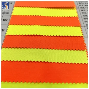YX1441 EN20471 200gsm Waterproof Fluorescent Poly Cotton Twill Fabric High Visibility Hi Vis Fabric for Safety Workwear Uniform