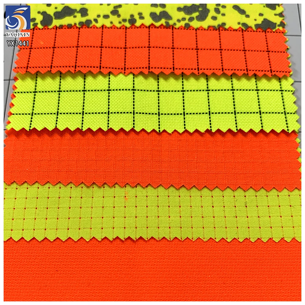 YX1441 EN20471 200gsm Waterproof Fluorescent Poly Cotton Twill Fabric High Visibility Hi Vis Fabric for Safety Workwear Uniform
