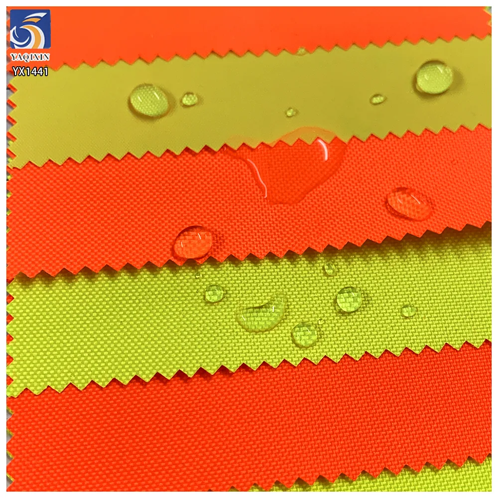 YX1441-1 EN20471 230gsm Hi Vis Fluorescent Fabric 50/50 Poly Cotton Twill Waterproof Fabric for Safety Vest Jacket Workw