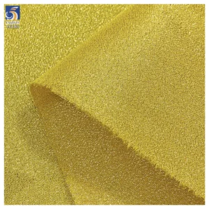 YX1363 145CM 110gsm Latest 2026 Knitted Reflective Laser Glitter Lurex Fabric for Formal Wear Stage Costume