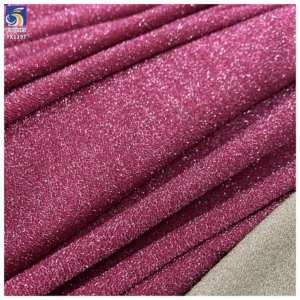 YX1397 Wholesale 170gsm 70% Polyester 25% Lurex 5% Spandex Shiny Cable Knit Stretch Fabric 160cm for Ladies Top Dress Apparel