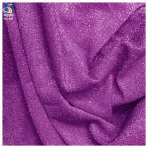 YX1397 Wholesale 170gsm 70% Polyester 25% Lurex 5% Spandex Shiny Cable Knit Stretch Fabric 160cm for Ladies Top Dress Apparel