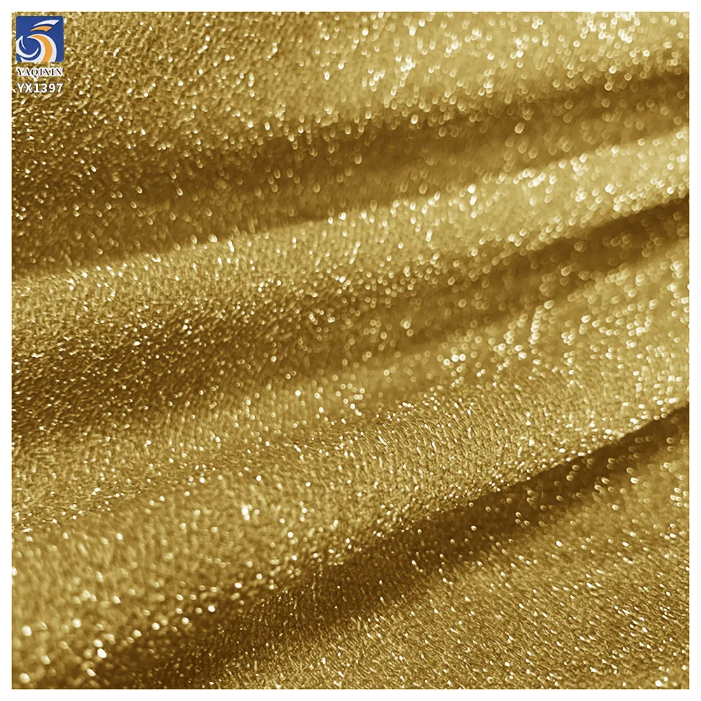 YX1397 Wholesale 170gsm 70% Polyester 25% Lurex 5% Spandex Shiny Cable Knit Stretch Fabric 160cm for Ladies Top Dress Apparel