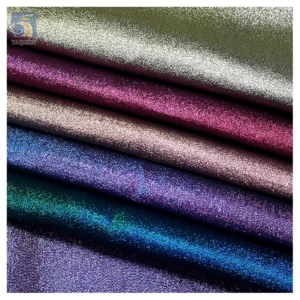 Zhongda Market Stage Design Metal Liquid Organza Fabric Glossy Foil Print Fabric Polyester Shiny Glitter Fabric