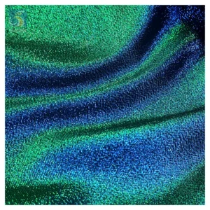 Zhongda Market Stage Design Metal Liquid Organza Fabric Glossy Foil Print Fabric Polyester Shiny Glitter Fabric