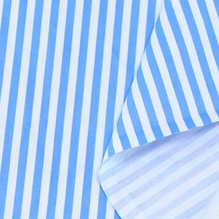 Yaqixin Factory Wholesale 5MM Geometric Stripe Cotton Twill Fabric Single Layer Printing Polo Shirt Men's Fabric