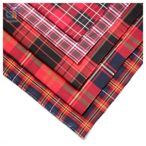 Stock 60 Polyester 40 Cotton Fabric 31888 Standard TC Yarn Dyed Fabric Stock British Dress Scottish Plaid Fabric