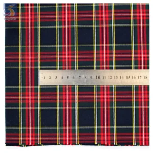 Stock 60 Polyester 40 Cotton Fabric 31888 Standard TC Yarn Dyed Fabric Stock British Dress Scottish Plaid Fabric