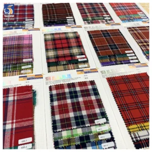 YX1345 Campus Style School Skirt Yarn Dyed Check Fabric Plaid Brushed Soft 100% Cotton Fabric for Clothing