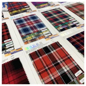 YX1345 Campus Style School Skirt Yarn Dyed Check Fabric Plaid Brushed Soft 100% Cotton Fabric for Clothing