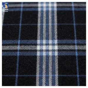 YX1416 China Manufacturer 190gsm Popular in Ghana, Africa TR Suit Yarn Dyed Checked School Uniform Plaid Fabrics for Children