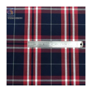 High Quality 190gsm 60 Cotton 40 Polyester 60 Cotton 40 Polyester Yarn Dyed Plaid Fabric Girls School Uniform Ghana African