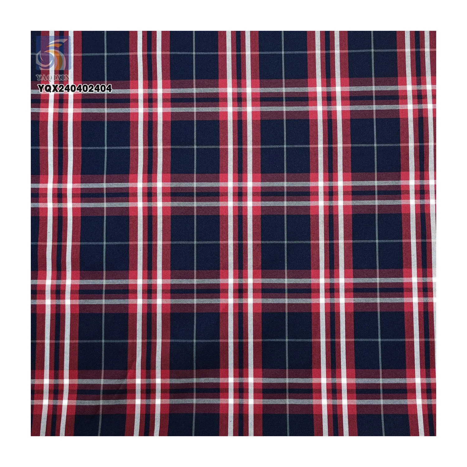High Quality 190gsm 60 Cotton 40 Polyester 60 Cotton 40 Polyester Yarn Dyed Plaid Fabric Girls School Uniform Ghana African