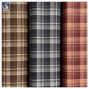 YX1412 190gsm High Quality TR 30 Polyester 70 Cotton Yarn Dyed Plaid Fabric for Fashion Women Dresses and Shirts