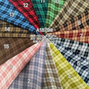 YX1084 180gsm Wholesale 60% Cotton 40% Polyester Stretch Yarn-Dyed Twill Fabric Plaid JK School Uniform Skirts Fabric