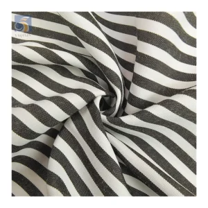 YX2734 Good Quality 110gsm Soft Comfortable 40 Cotton 60 Polyester TC Yarn Dyed Striped Fabric for Shirt/Sheet