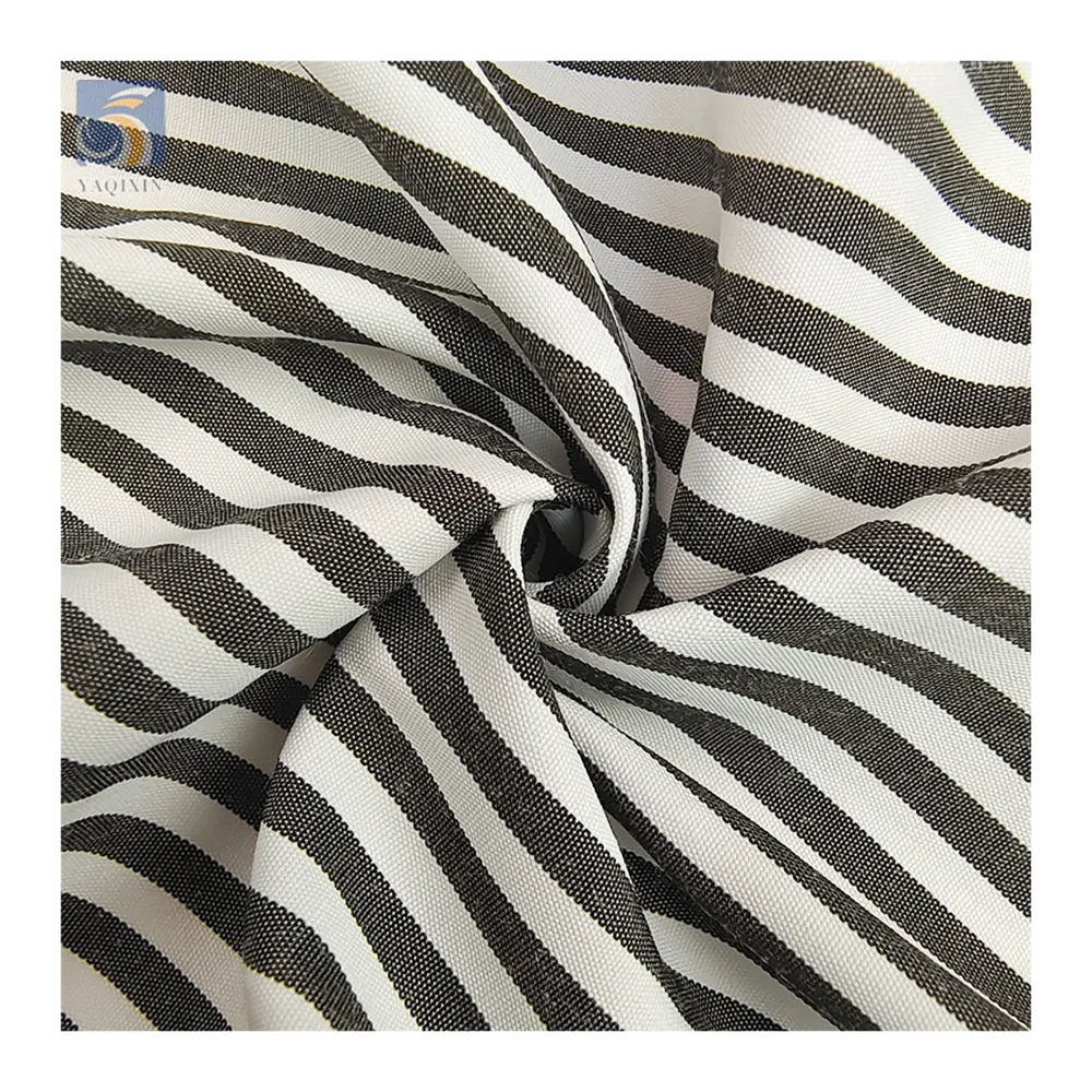 YX2734 Good Quality 110gsm Soft Comfortable 40 Cotton 60 Polyester TC Yarn Dyed Striped Fabric for Shirt/Sheet