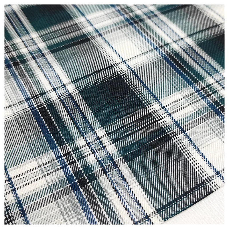 Hot 200-220gsm Japanese JK Check School Uniform Material Fabric Polyester Dress Shirting Fabric Woven Yarn Dyed Fabric