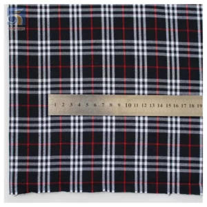 300D Classic Scotland Custom Plaid Check Shirt Fabrics Cotton TC Yarn Dyed Woven Fabric for Shirts Skirts Uniforms