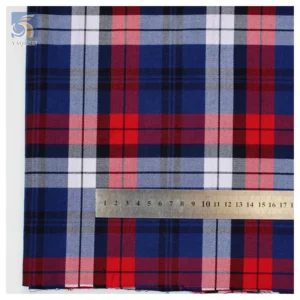 300D Classic Scotland Custom Plaid Check Shirt Fabrics Cotton TC Yarn Dyed Woven Fabric for Shirts Skirts Uniforms